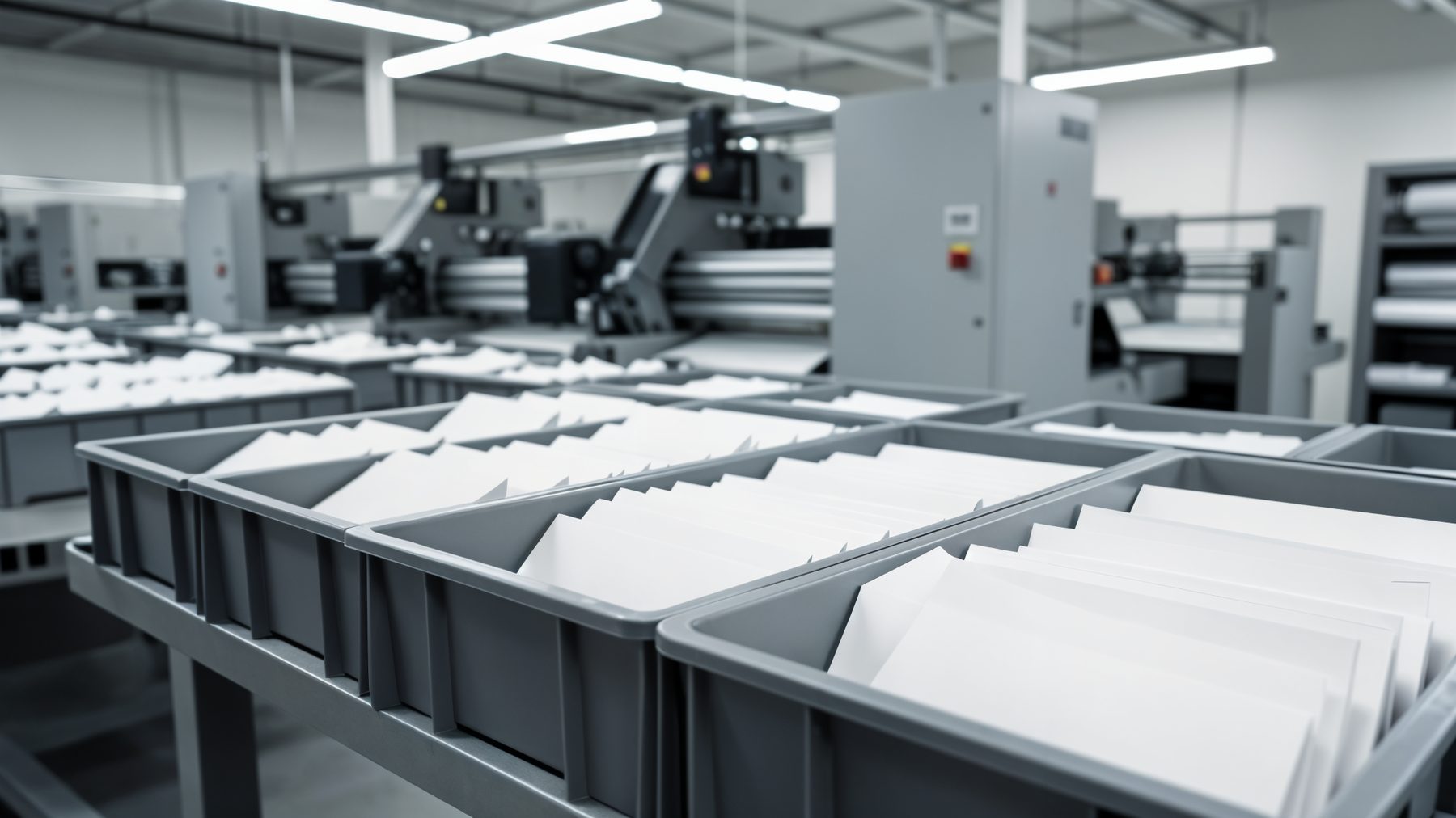 Mail production trays